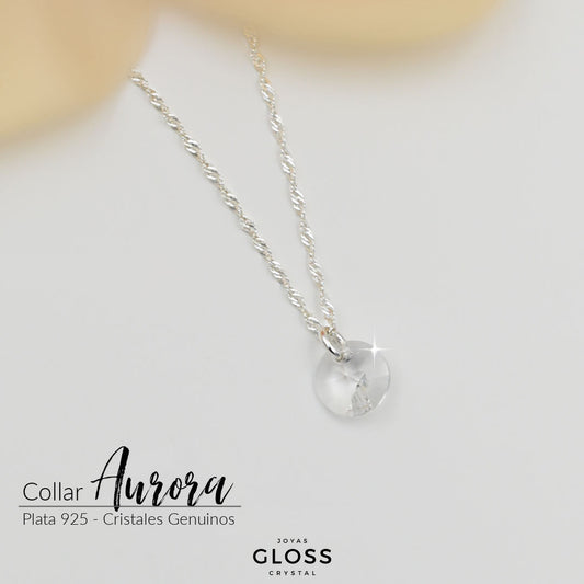 Collar Aurora Plata Crystal