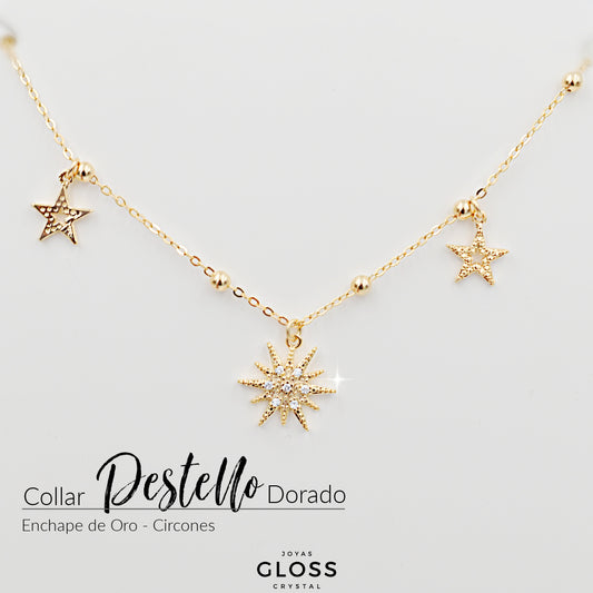 Collar Destello Dorado